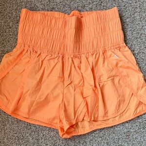 FP Movement by Free People Vibrant Orange High-Waist Shorts